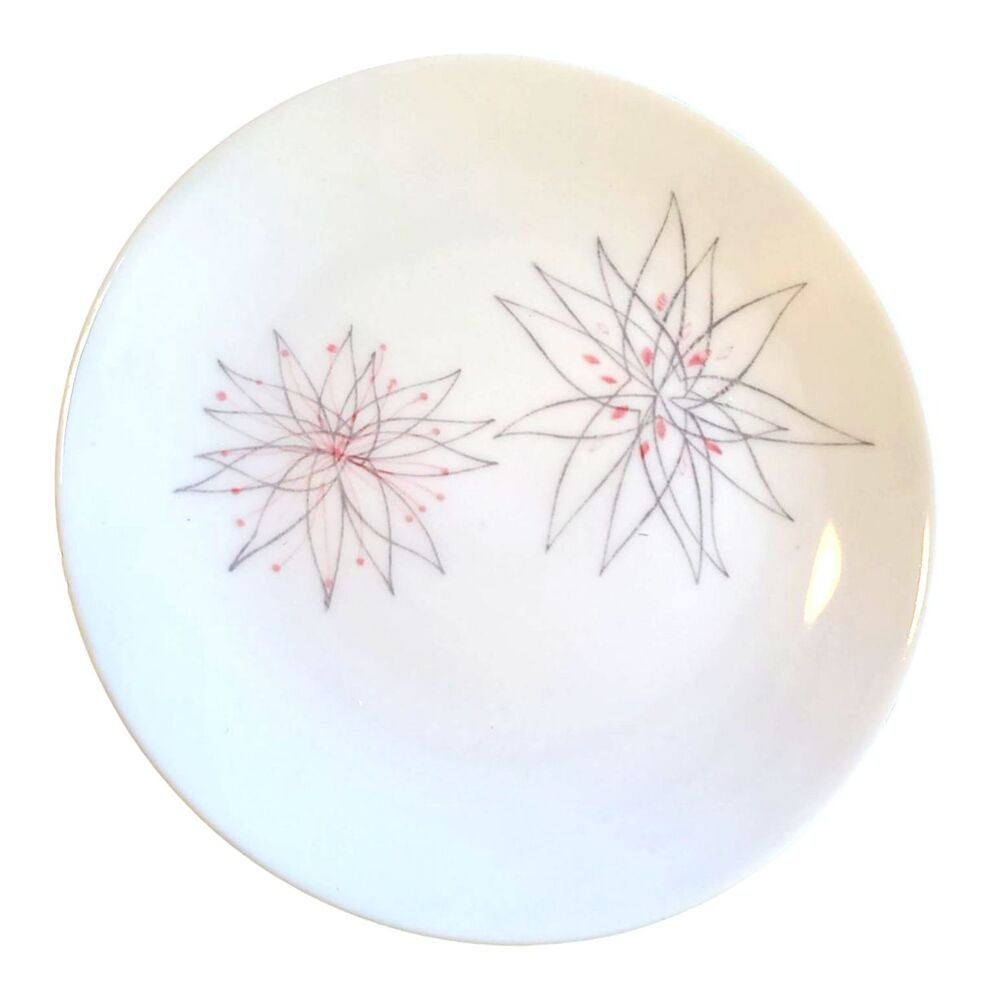 VTG Set 6 - 1950s MCM Caribe Casual Riviera Pink Atomic Flower Carlos Montez